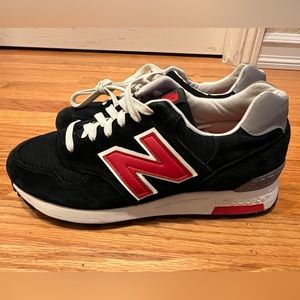 NEW BALANCE M1400HB 1400 BLACK WHITE RED GREY SUEDE Made in the USA